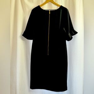 Black sheath dress- back zipper like new